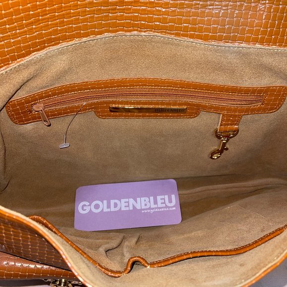 GOLDEN BLEU (NEW!) leather bag - Picture 9 of 13